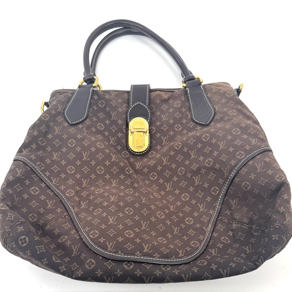 Louis Vuitton Monogram Mini Lin Hobo,brown denim mini monogram, with gold buckle - Picture 4 of 15